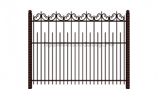 Забор кованый №5